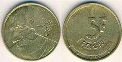 5 francs ( (Baldwin I - België) from Belgium