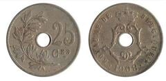 25 centimes (Leopoldo II - Belgique) from Belgium