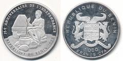 1.000 francs CFA (35 Aniversario de la Independencia) from Benin