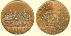 200 francs CFA (Velero Preussen) from Benin