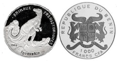 1.000 francs CFA (Iguanodon) from Benin