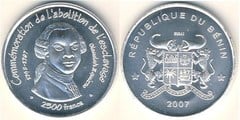 2.500 francs CFA (Abolición de la Esclavitud) from Benin