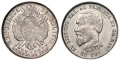 20 centavos (President H. Daza) from Bolivia