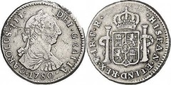 1 real (Charles III) from Bolivia