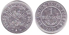 1 boliviano from Bolivia