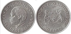 50 cents (Independencia) from Botswana