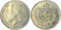 500 réis (Peter II) from Brazil