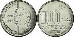 100 cruzados (Centenary of the Abolition of Man-Slavery) from Brazil