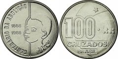 100 cruzados (100th Anniversary of the Abolition of Slavery-Child Slavery) from Brazil