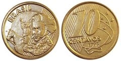 10 centavos (Peter I) from Brazil