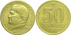 50 centavos (President Dutra) from Brazil