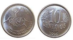 10 centavos (50th Anniversary of FAO) from Brazil