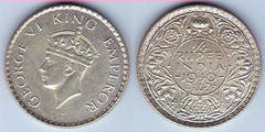 1/4 rupia from British India