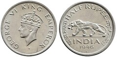 1/2 rupee from British India
