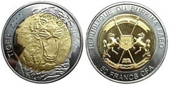 50 francs CFA (Tiger) from Burkina Faso