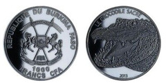 1000 francs CFA (Cocodrilo) from Burkina Faso