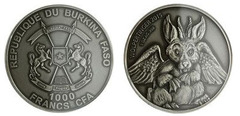 1000 francs CFA (Wolpertinger) from Burkina Faso