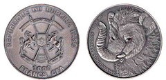 1000 francs CFA (Bebé mamut) from Burkina Faso