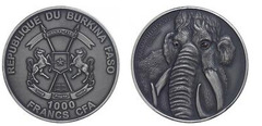 1000 francs CFA (Madre mamut) from Burkina Faso