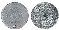 1000 francs CFA (Meteorito lunar NWA 10546) from Burkina Faso