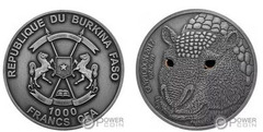 1000 francs CFA (Glyptodon) from Burkina Faso