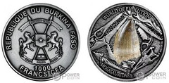 1000 francs CFA (Mosasaurios) from Burkina Faso