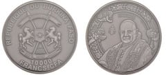 10000 francs CFA (Canonización Papa San Juan XXIII) from Burkina Faso
