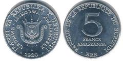 5 francs from Burundi