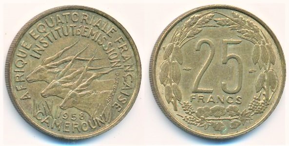 Photo of 25 francs CFA