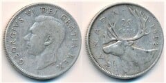25 cents (George VI) from Canada