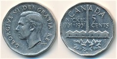 5 cents (200 Aniversario del Descubrimiento del Níquel) from Canada