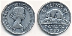 5 cents (Elizabeth II) from Canada