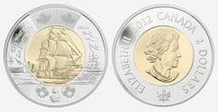 2 dollars (Guerra de 1812-HMS Shannon) from Canada