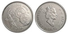 25 cents (Nuevo Milenio-Enero) from Canada