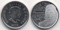 25 cents (Tecumseh) from Canada
