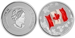 25 dollars (50th Anniversary of the Canadian Flag) from Canada