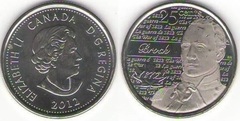 25 cents (Isaack Brock) from Canada