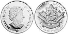 1 dollar (90 Aniversario del Fin de la II Guerra Mundial) from Canada