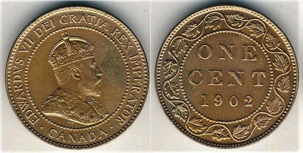 Photo of 1 cent (Edward VII)