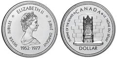 1 dollar (25 Aniversario de la Coronación de la Reina Isabel II) from Canada