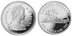1 dollar (Vancouver Centennial) from Canada