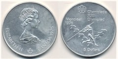 5 dollars (XXI JJ.OO. Montreal 1976 - Jabalina) from Canada