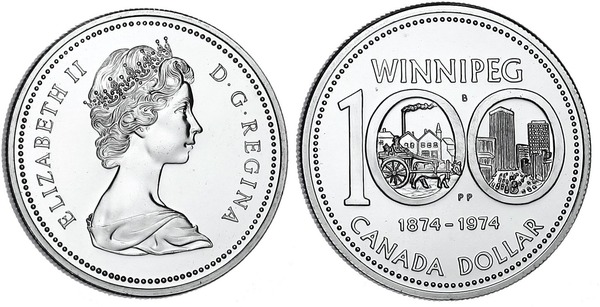 Photo of 1 dollar (100 Aniversario de Winnipeg)