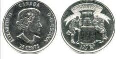 25 cents (125 aniversario de la Stanley Cup®) from Canada