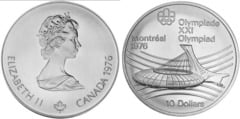 10 dollars (XXI O.G.M. Montreal 1976 - Stadium) from Canada