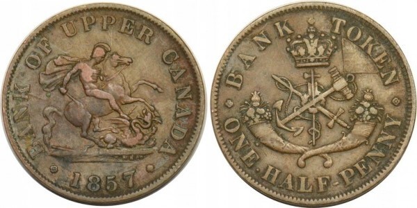 Photo of 1/2 penny (Provincias Canadienses)