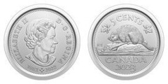 5 cents (Recuerdo póstumo de Elizabeth II) from Canada