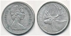 25 cents (Elizabeth II) from Canada