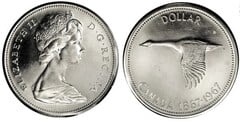 1 dollar (Centenario de la Confederación Canadiense) from Canada