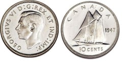 10 cents (George VI) from Canada
